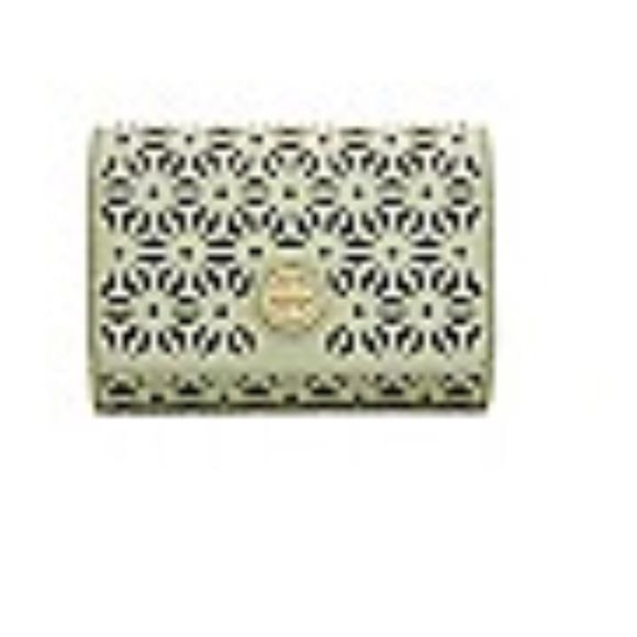 Tory Burch Mint Julip Robinson Floral Wallet NEW - Picture 2 of 5